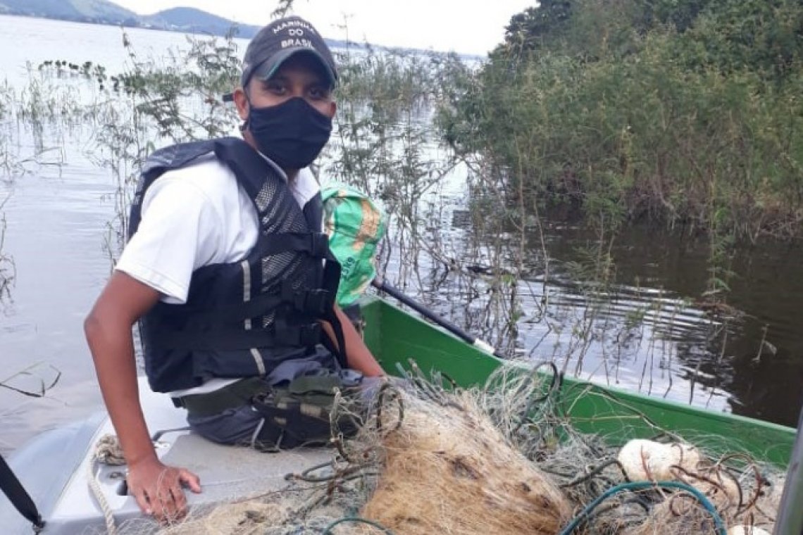Mais 30 redes de pesca ilegais são apreendidas em Campos